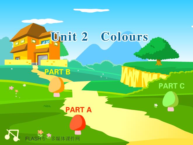 人教版三年级英语上册《Unit 2 colours》flash教学课件