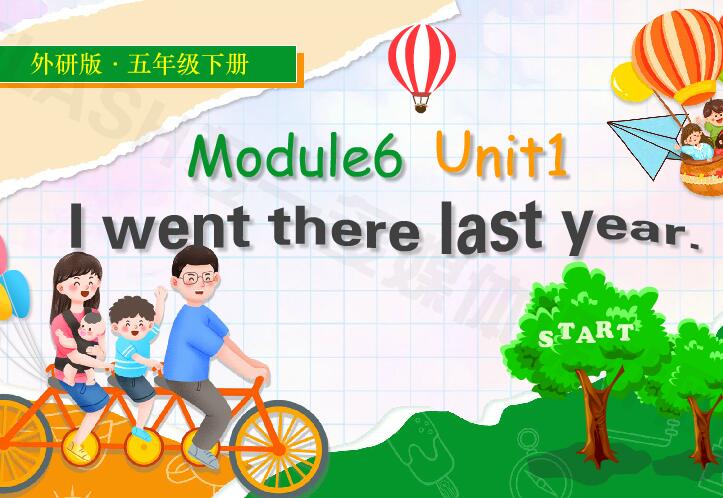 外研版英语五年级下册Module6 Unit1《I went there last year》flash教学课件