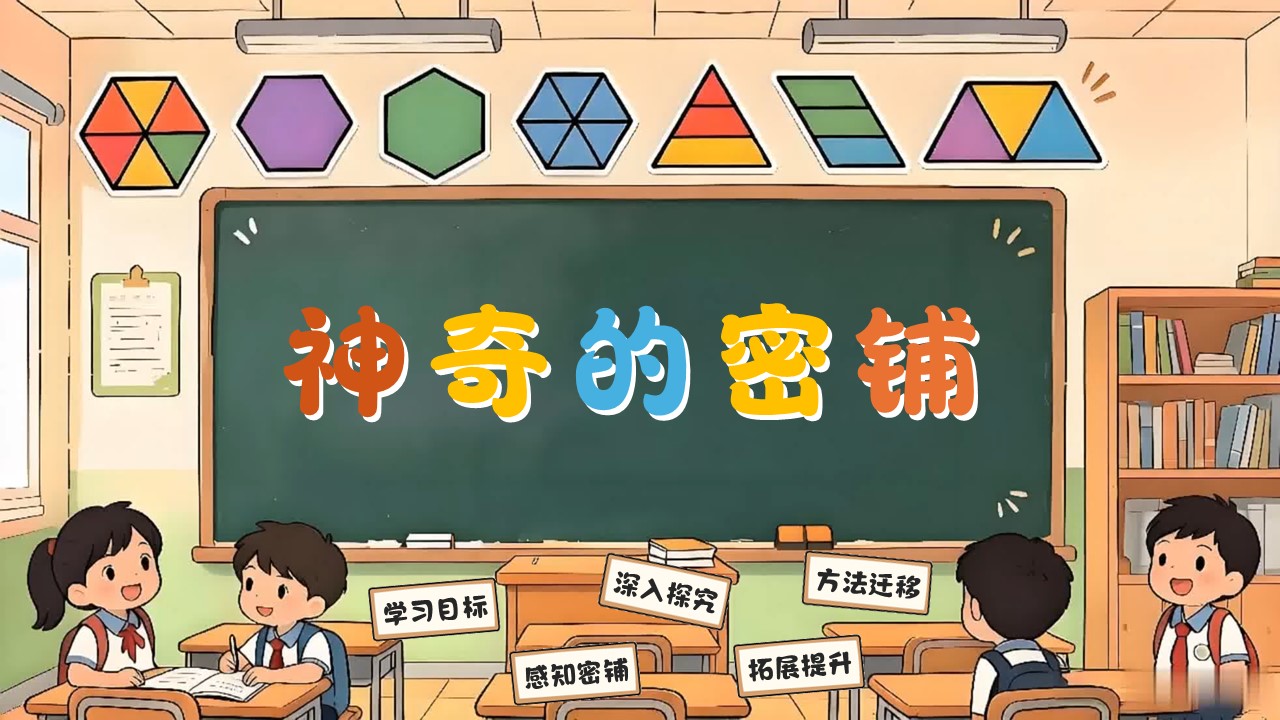 office365、2024及以上版本 人教版小学数学五年级上册《神奇的密铺》PPT教学课件